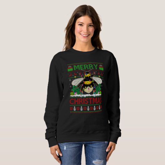 Bumblebee  Xmas Tree Ugly Santa Bumblebee Christma Trui (Voorkant volledig)