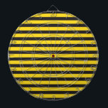 Bumblebee zwarte gele horizontale lijnen Bumble Be Dartbord<br><div class="desc">Als je iedereen wilt shows hoeveel je van bijen houdt, zal dit leuke en leuke design met zwarte en gele horizontale strepen iedereen het merken. Dit is de ideale optie voor dierenvrienden! Je zult zien hoe iedereen van de schattige hommel-esthesie houdt die dit ontwerp heeft door twee kleuren te combineren....</div>