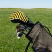 Bumblebee zwarte gele horizontale lijnen Bumble Be Golfheadcover (Insitu)
