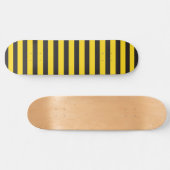 Bumblebee zwarte gele horizontale lijnen Bumble Be Persoonlijk Skateboard (Horizontaal)