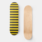 Bumblebee zwarte gele horizontale lijnen Bumble Be Persoonlijk Skateboard (Voorkant)