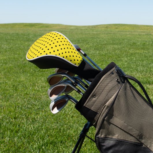 Bumblebee zwarte vlekken Gele staafbrij Golfheadcover (Insitu)