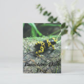 Bumblebeekkikker # 2 briefkaart (Staand voorkant)