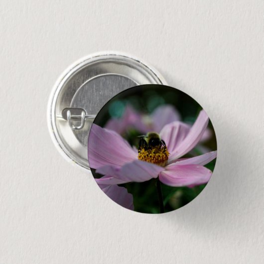 Bumblebeenbloem Ronde Button 3,2 Cm (Voorkant /achterkant)