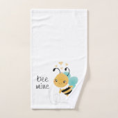 Bumblebeenpatroon bijen Hoorten Bad Handdoek (Handdoek)