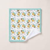 Bumblebeenpatroon bijen Hoorten Bad Handdoek (Wasdoekje)