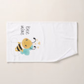 Bumblebeenpatroon bijen Hoorten Bad Handdoek (Handdoek)