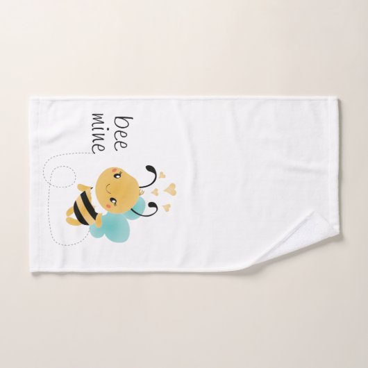 Bumblebeenpatroon bijen Hoorten Bad Handdoek (Handdoek)