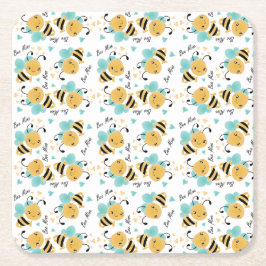 Bumblebeenpatroon bijen Hoorten Kartonnen Onderzetters