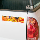 Bumblebees Flowers Macro Bumpersticker (Op Truck)
