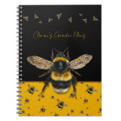 Bumblebees Personalized Gardening Journal Notitieboek (Voorkant)