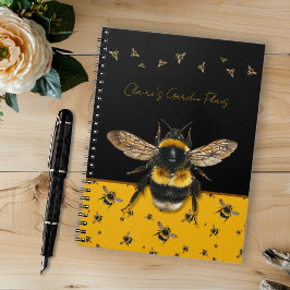 Bumblebees Personalized Gardening Journal Notitieboek