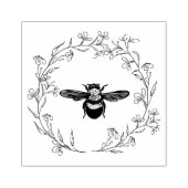 Bumblebei in een fijne, platte kop rubberstempel (Afrduk)