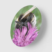 Bumblebei op een hevige wandklok (Hoek)
