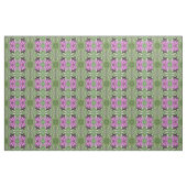 Bumblebei op een Thistle Patterned Craft Fabric Stof (Yard (91,4 cm))