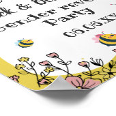 Bumblebei van de bijen Baby, die hij of zij onthul Poster (Hoek)