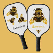 Bumblebijen Fotografisch Geel Zwart-wit Pickleball Paddle