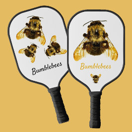 Bumblebijen Fotografisch Geel Zwart-wit Pickleball Paddle