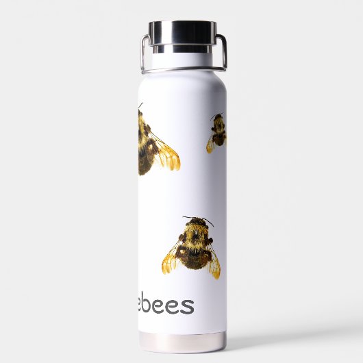 Bumblebijen  Fotografisch Waterfles (Achterkant)