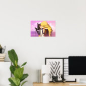 Bumbleby Kiss Yang Xiao Long en Blake Belladonna Poster (Thuiskantoor)
