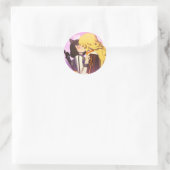 Bumbleby Kiss Yang Xiao Long en Blake Belladonna Ronde Sticker (Tas)