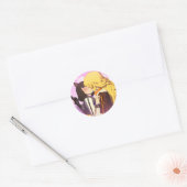Bumbleby Kiss Yang Xiao Long en Blake Belladonna Ronde Sticker (Envelop)