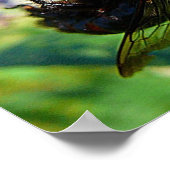 Bumblee-bijenmacro Poster (Hoek)