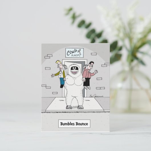 Bumbles Bouncer Feestdagenkaart (Staand voorkant)