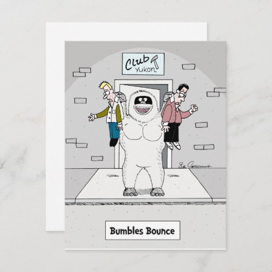 Bumbles Bouncer Feestdagenkaart (Voorkant / Achterkant)