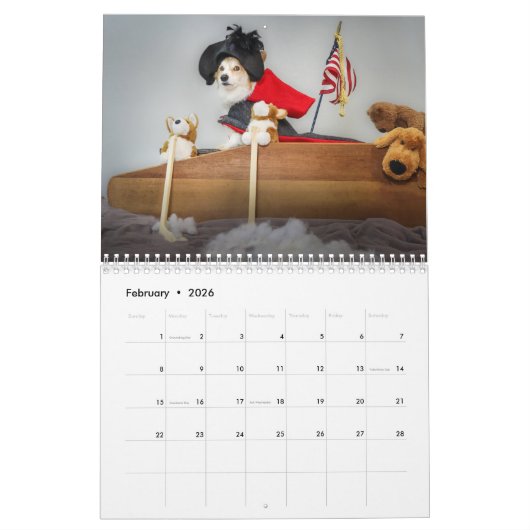 Bumbles en Dawgins 2024 Corgi Kalender (Feb 2026)