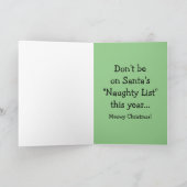 Bumblesnot: Christmas Kaart "Het Oranje Kat" (Binnen)