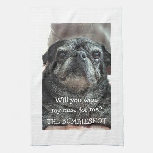 Bumblesnot Kitchen Towel "veeg mijn neus af?" Theedoek (Verticaal)