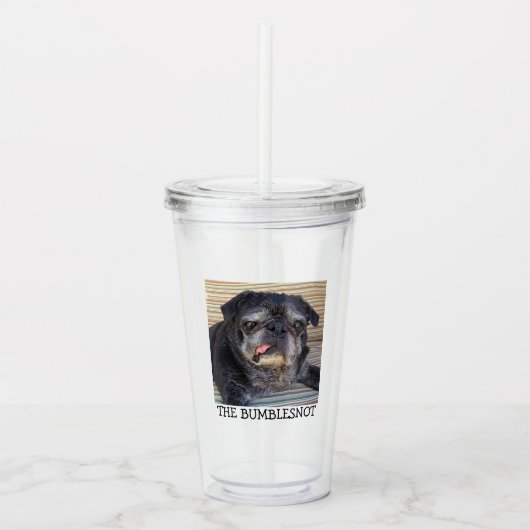 Bumblesnot "Niet met me knoeien" Acryl Drinkbeker (Voorkant)