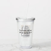 Bumblesnot "Niet met me knoeien" Acryl Drinkbeker (Achterkant)