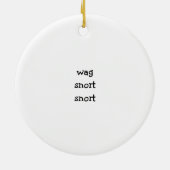 Bumblesnot ornament "wag snort snort" (Achterkant)