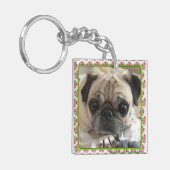 Bumblesnot Sleutelhanger: Itsy Pug/Rescue is Love Sleutelhanger (Voorkant Links)