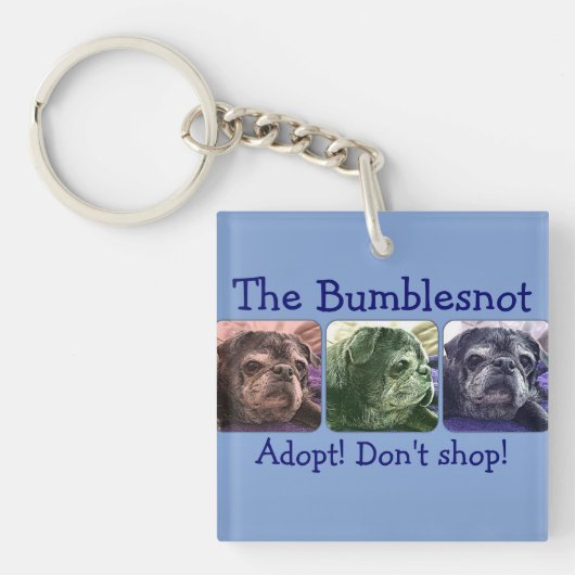 Bumblesnot sleutelhanger: Kleur-me-bundel Sleutelhanger (voorkant)