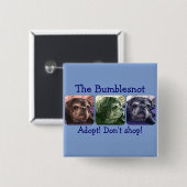 Bumblesnot-toets: Kleur-me-bundel Vierkante Button 5,1 Cm (Voorkant /achterkant)