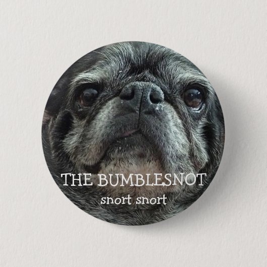 Bumblesnot-toets:  snorven ronde button 5,7 cm (Voorkant)