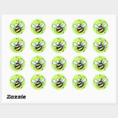 Bumbling Bee Ronde Sticker (Vel)