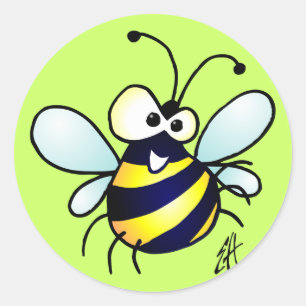 Bumbling Bee Ronde Sticker