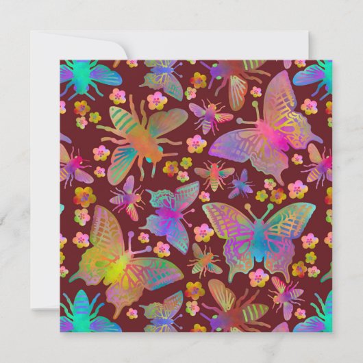 Bumbling Butterflies on Iron Earth Kaart (Voorkant)