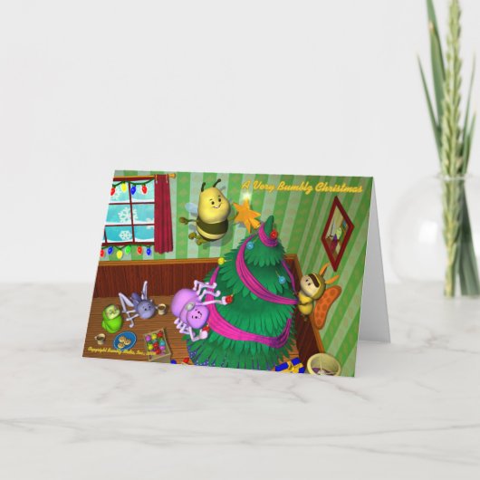 Bumblz-kerstkaart #2 - Gepersonaliseerd Feestdagen Kaart (Voorkant)