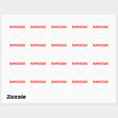 Bumfuzzaninestempel Ronde Sticker (Vel)
