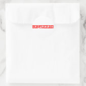 Bumfuzzaninestempel Ronde Sticker (Tas)
