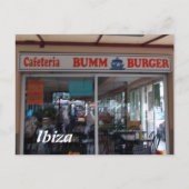 Bumm Burger Ibiza Briefkaart (Voorkant)
