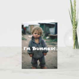 BUMMED - VERLATE VERJAARDAG KAART