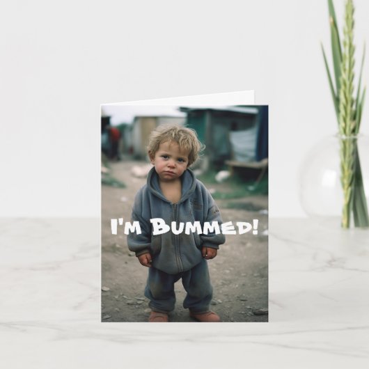 BUMMED - VERLATE VERJAARDAG KAART (Voorkant)