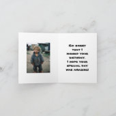 BUMMED - VERLATE VERJAARDAG KAART (Binnen)