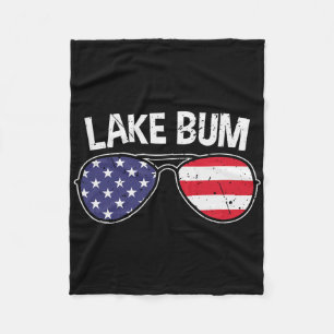 Bummeer Lake Leven Bootvaren Vissen Kamperen Kampe Fleece Deken